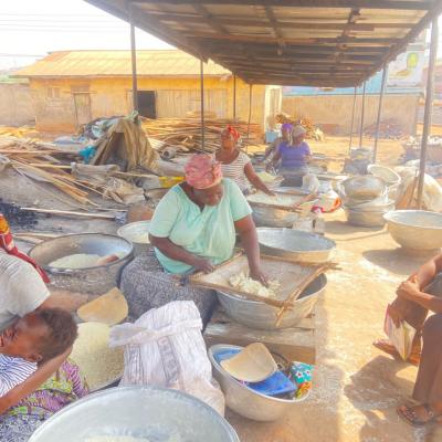 Field visit at Gari Factories within the Oforikrom Municipal Assembly